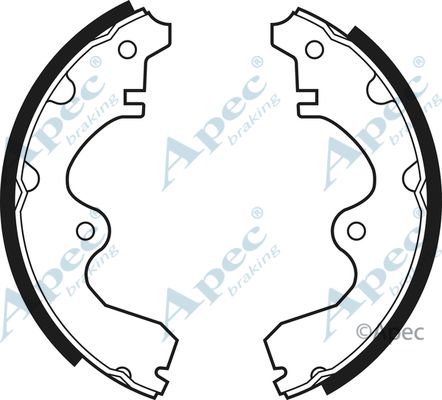 APEC BRAKING Комплект тормозных колодок SHU427